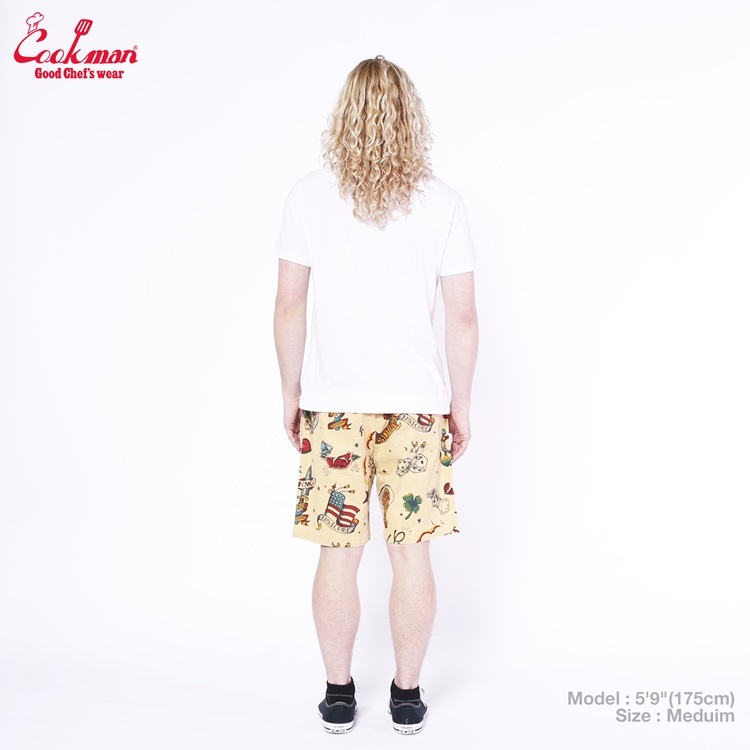 եѥ Chef Pants Short Old Tattoo Beige