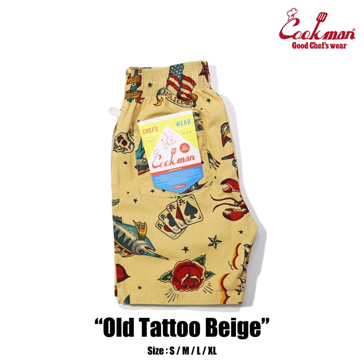 եѥ Chef Pants Short Old Tattoo Beige
