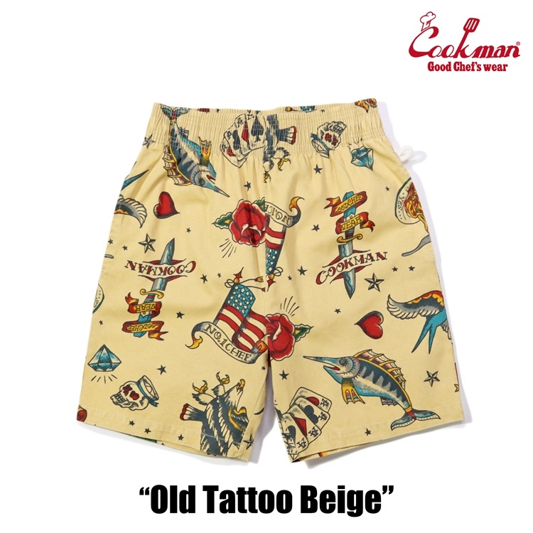 եѥ Chef Pants Short Old Tattoo Beige