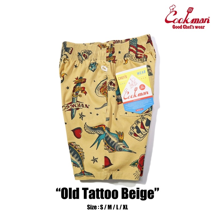 եѥ Chef Pants Short Old Tattoo Beige