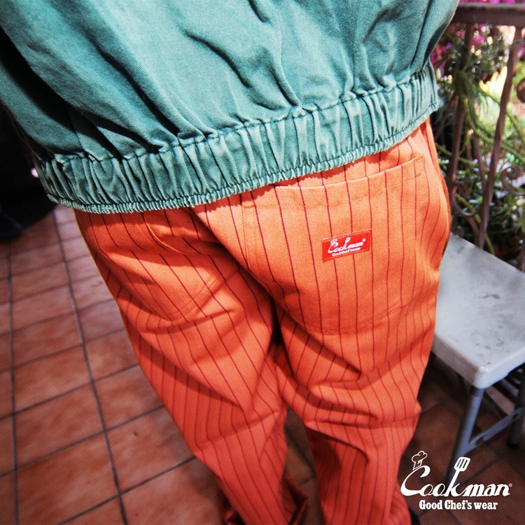 �����եѥ�� Chef Pants Semiwide Herringbone Stripe Brick