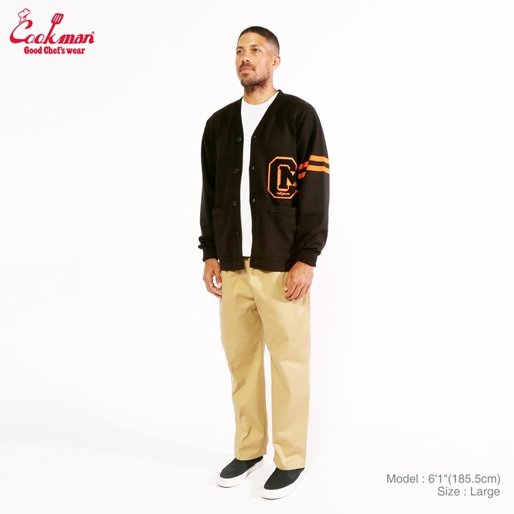 ǥ Knitted Cardigan Letterman Black