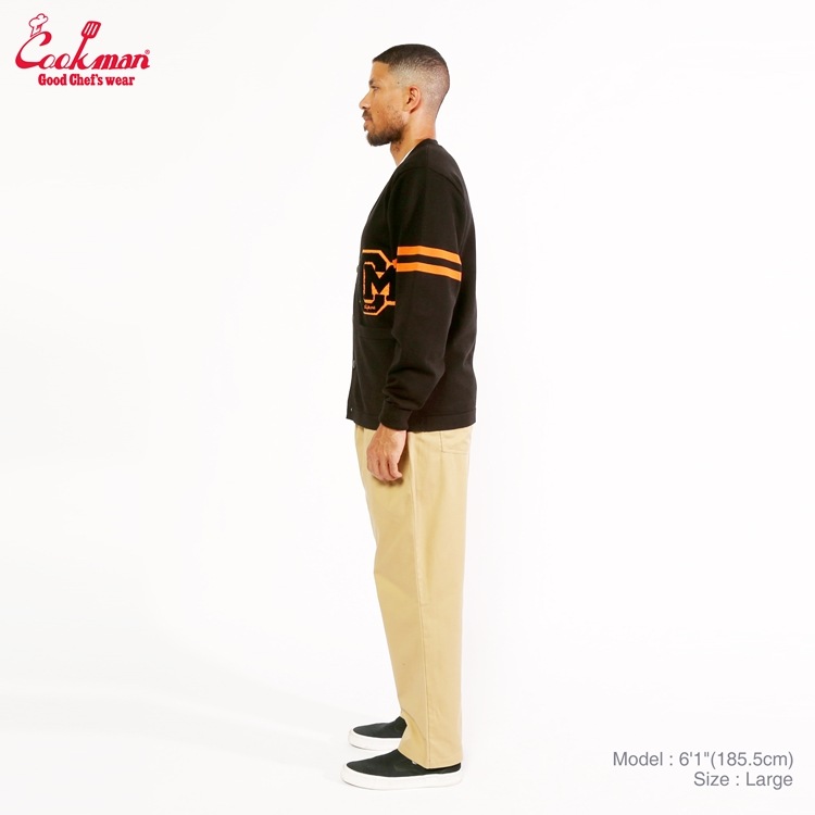 ǥ Knitted Cardigan Letterman Black