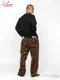 �����եѥ�� Chef Pants Semiwide Corduroy Paisley Brown