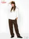 �����եѥ�� Chef Pants Semiwide Corduroy Paisley Brown