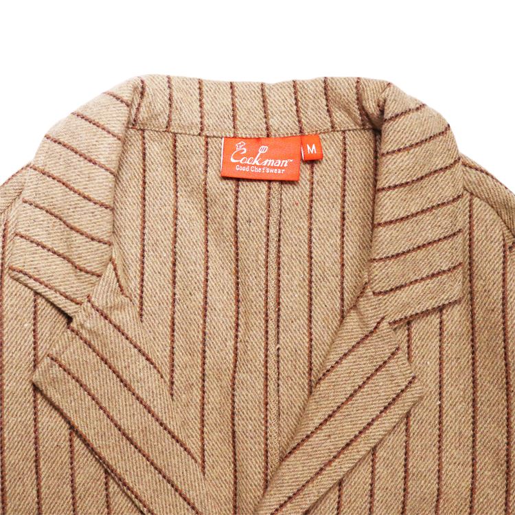 ��ܥ��㥱�å� Lab.Jacket Wool Mix Stripe Beige