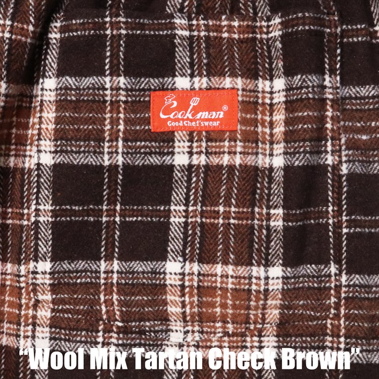 �����եѥ�� Chef Pants Wool Mix Tartan Brown