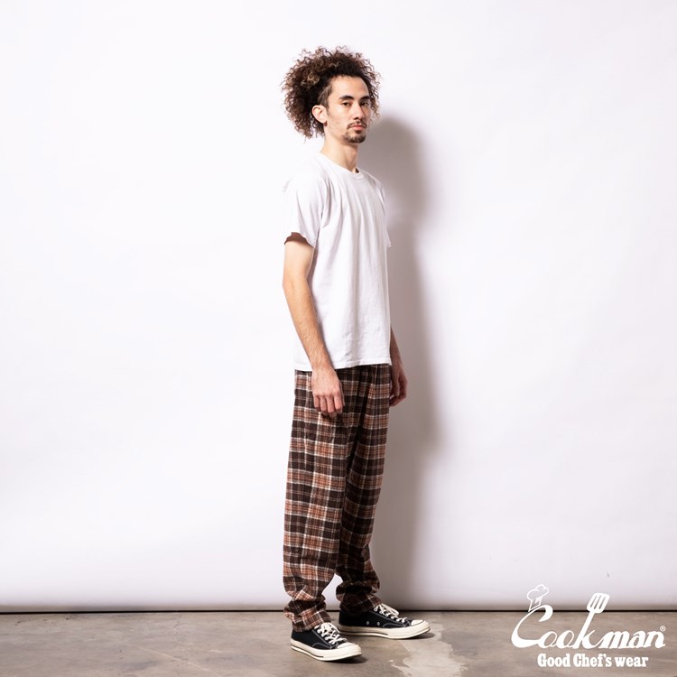 �����եѥ�� Chef Pants Wool Mix Tartan Brown