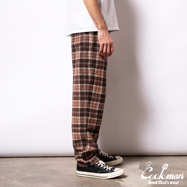 �����եѥ�� Chef Pants Wool Mix Tartan Brown