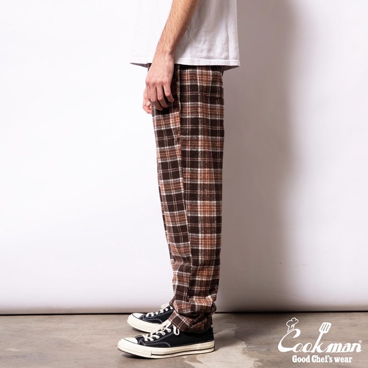 �����եѥ�� Chef Pants Wool Mix Tartan Brown
