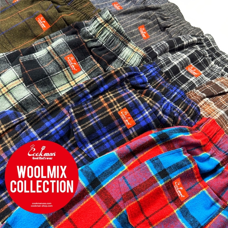 �����եѥ�� Chef Pants Wool Mix Tartan Brown