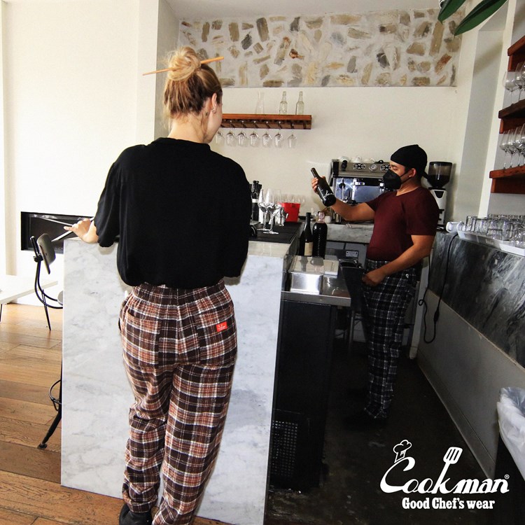 �����եѥ�� Chef Pants Wool Mix Tartan Brown