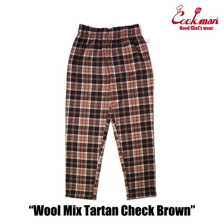 �����եѥ�� Chef Pants Wool Mix Tartan Brown
