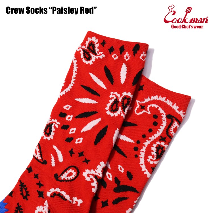 å Crew Socks Paisley Red