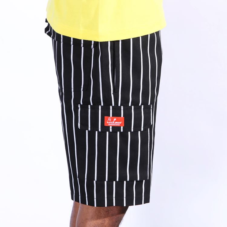 եѥ Chef Pants Short Cargo Stripe Black