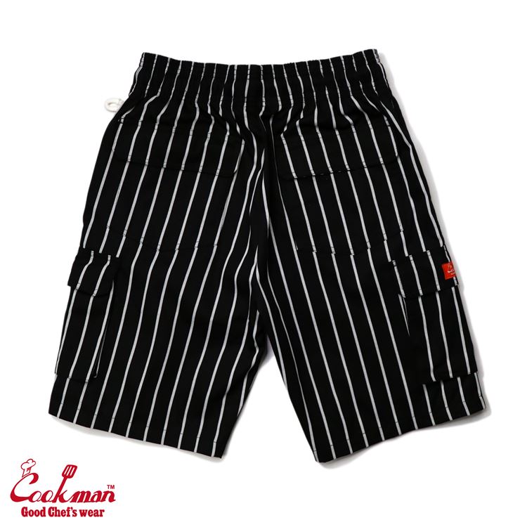 եѥ Chef Pants Short Cargo Stripe Black