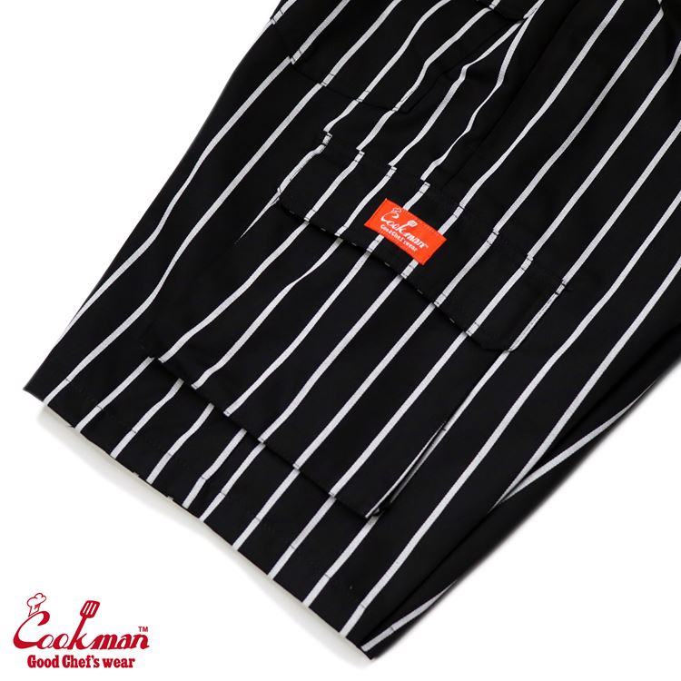 եѥ Chef Pants Short Cargo Stripe Black