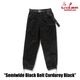 �����եѥ�� Chef Pants SemiwideBlack Belt Corduroy Black