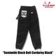 �����եѥ�� Chef Pants SemiwideBlack Belt Corduroy Black