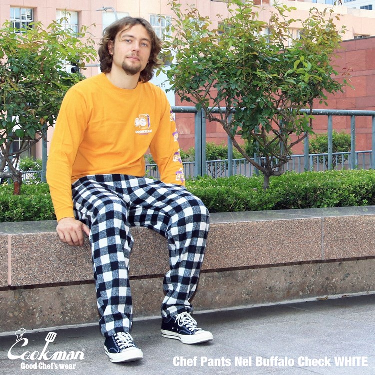 �����եѥ�� Chef Pants Nel Buffalo Check White