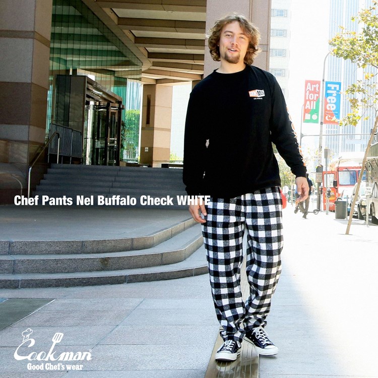 �����եѥ�� Chef Pants Nel Buffalo Check White