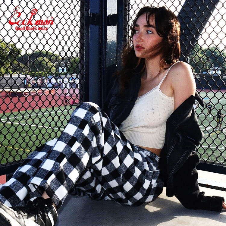 �����եѥ�� Chef Pants Nel Buffalo Check White