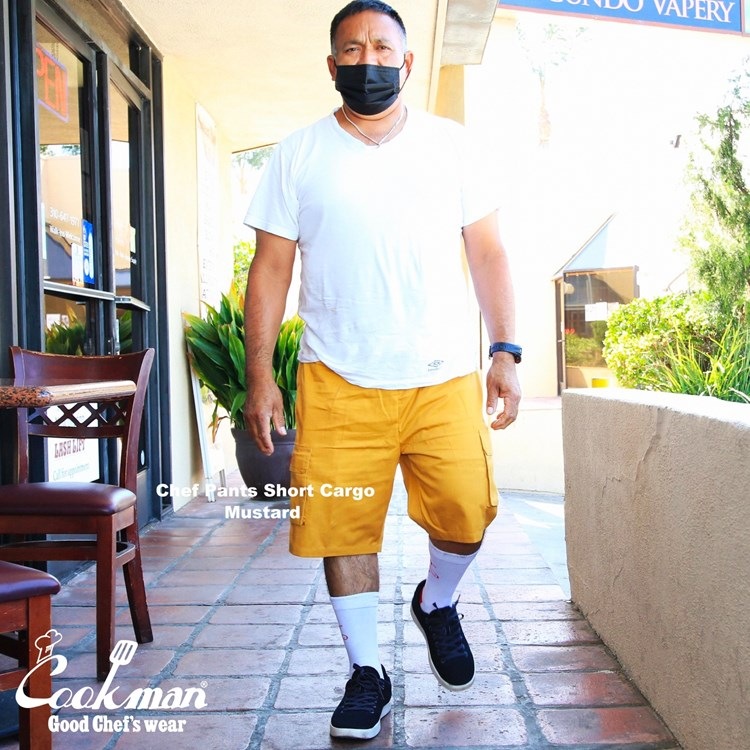 �����եѥ�� Chef Pants Short Cargo Mustard
