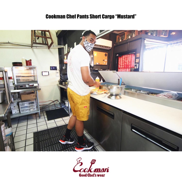 �����եѥ�� Chef Pants Short Cargo Mustard