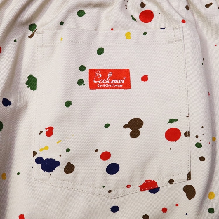 �����եѥ�� Chef Pants Sauce Splash Beige Plus size