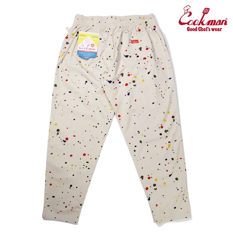 �����եѥ�� Chef Pants Sauce Splash Beige Plus size