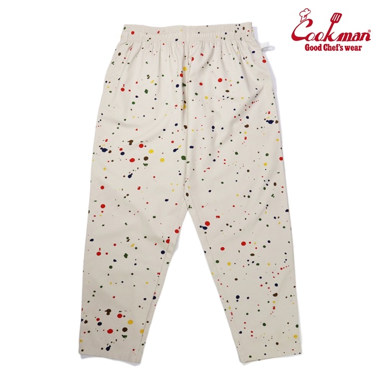 �����եѥ�� Chef Pants Sauce Splash Beige Plus size