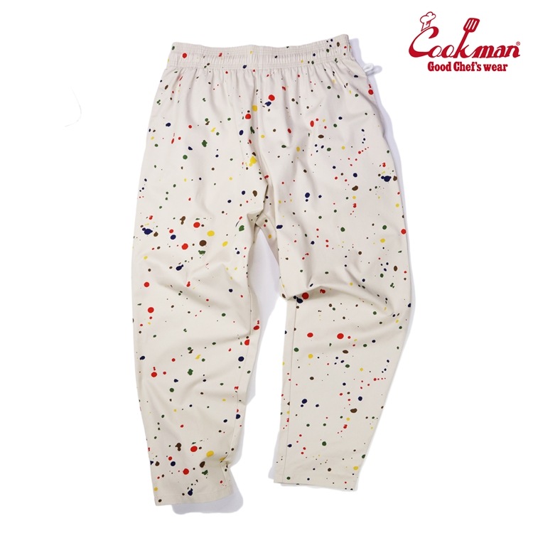 �����եѥ�� Chef Pants Sauce Splash Beige Plus size