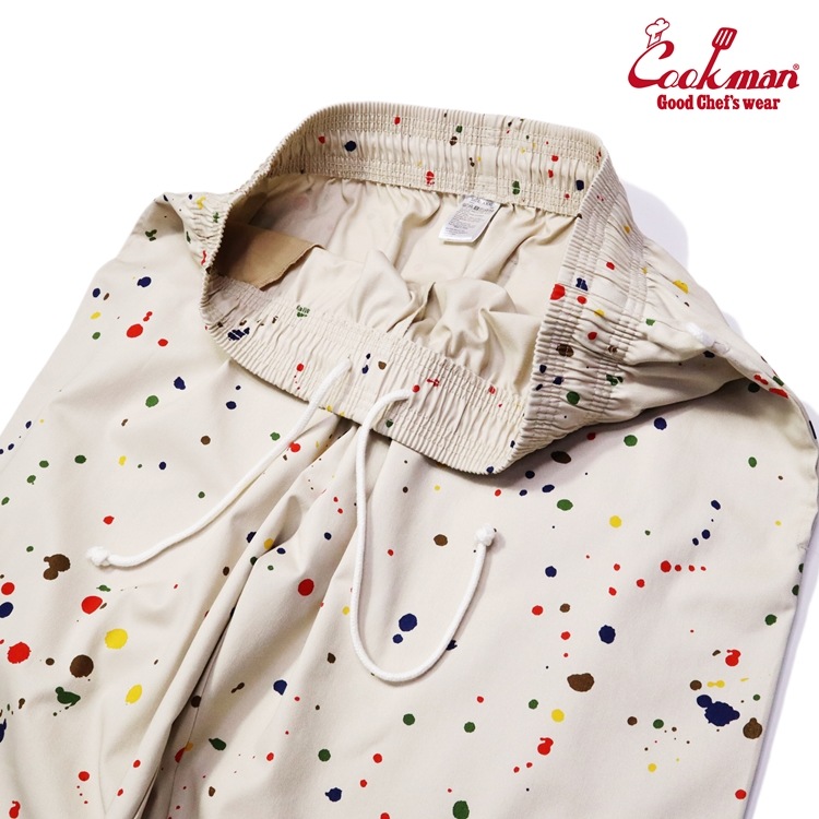 �����եѥ�� Chef Pants Sauce Splash Beige Plus size