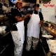 �����եѥ�� Chef Pants Sauce Splash Beige Plus size