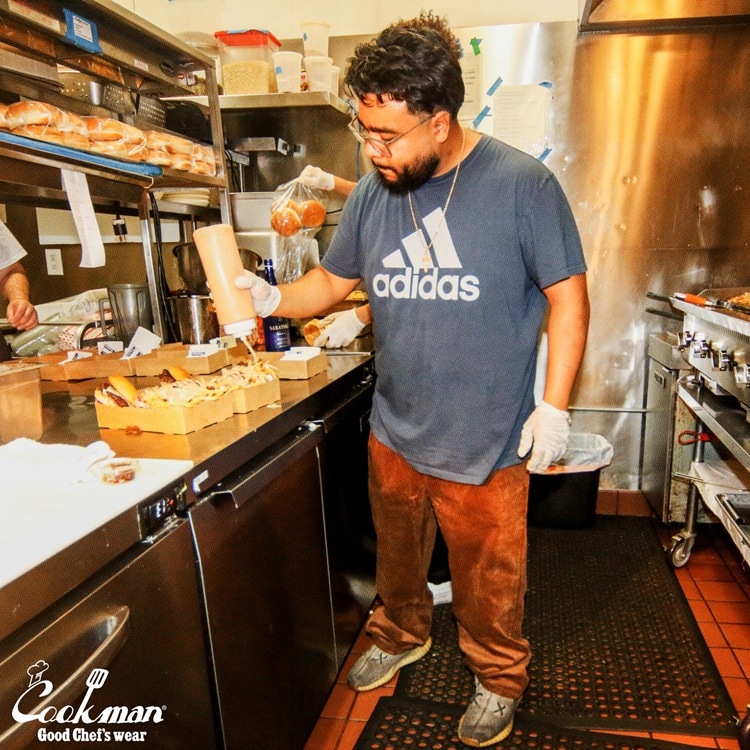 �����եѥ�� Chef Pants SemiwideBlack Belt Corduroy Dark Brown