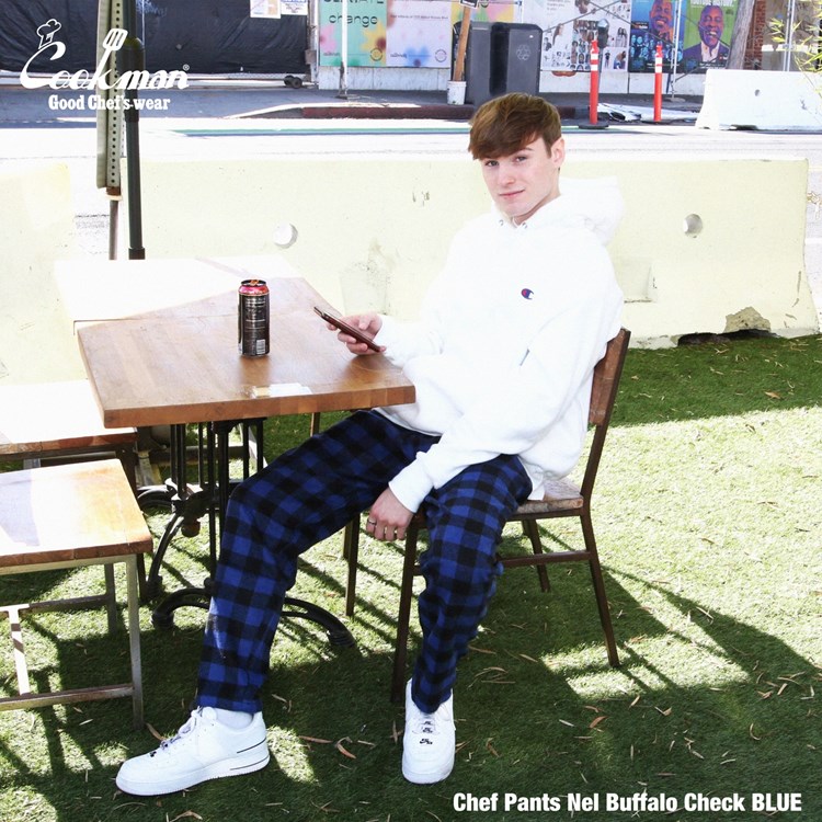 �����եѥ�� Chef Pants Nel Buffalo Check Blue
