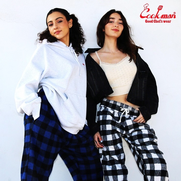 �����եѥ�� Chef Pants Nel Buffalo Check Blue