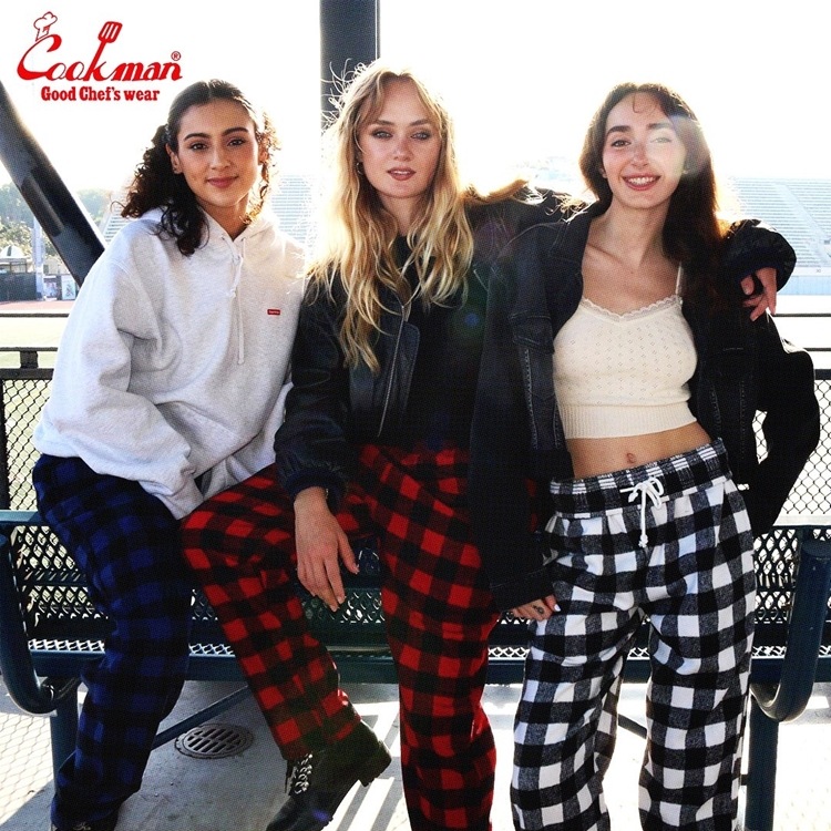 �����եѥ�� Chef Pants Nel Buffalo Check Blue