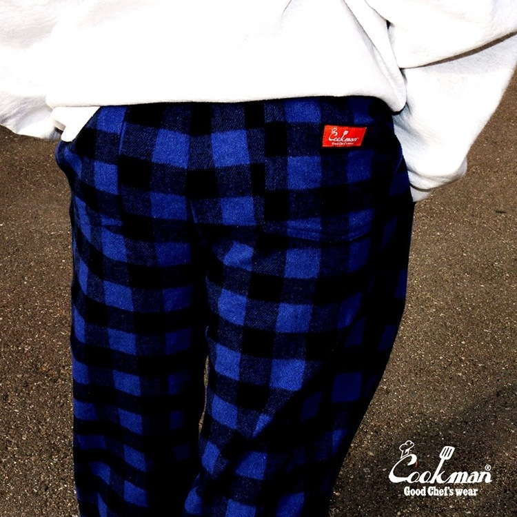 �����եѥ�� Chef Pants Nel Buffalo Check Blue