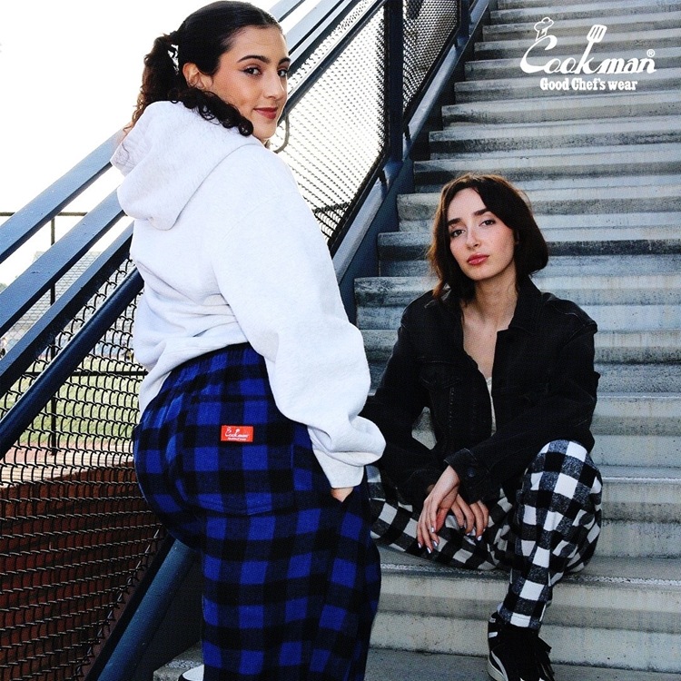 �����եѥ�� Chef Pants Nel Buffalo Check Blue