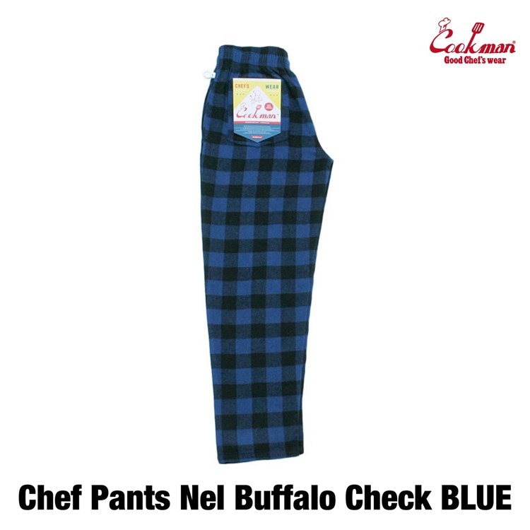 �����եѥ�� Chef Pants Nel Buffalo Check Blue