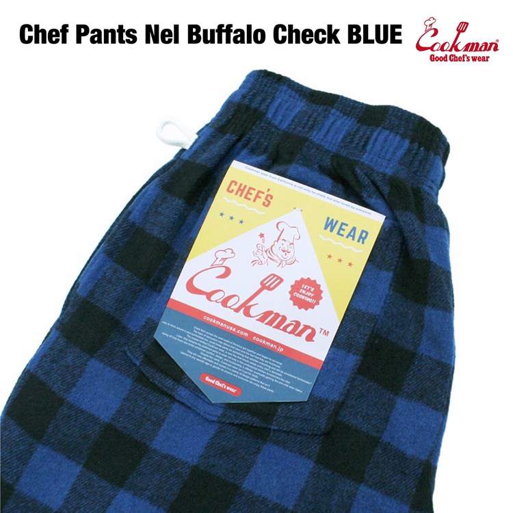 �����եѥ�� Chef Pants Nel Buffalo Check Blue