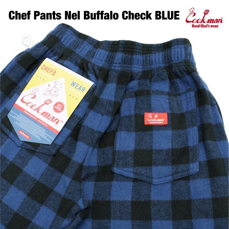 �����եѥ�� Chef Pants Nel Buffalo Check Blue