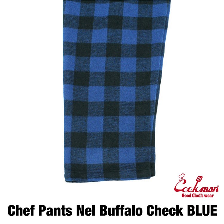 �����եѥ�� Chef Pants Nel Buffalo Check Blue