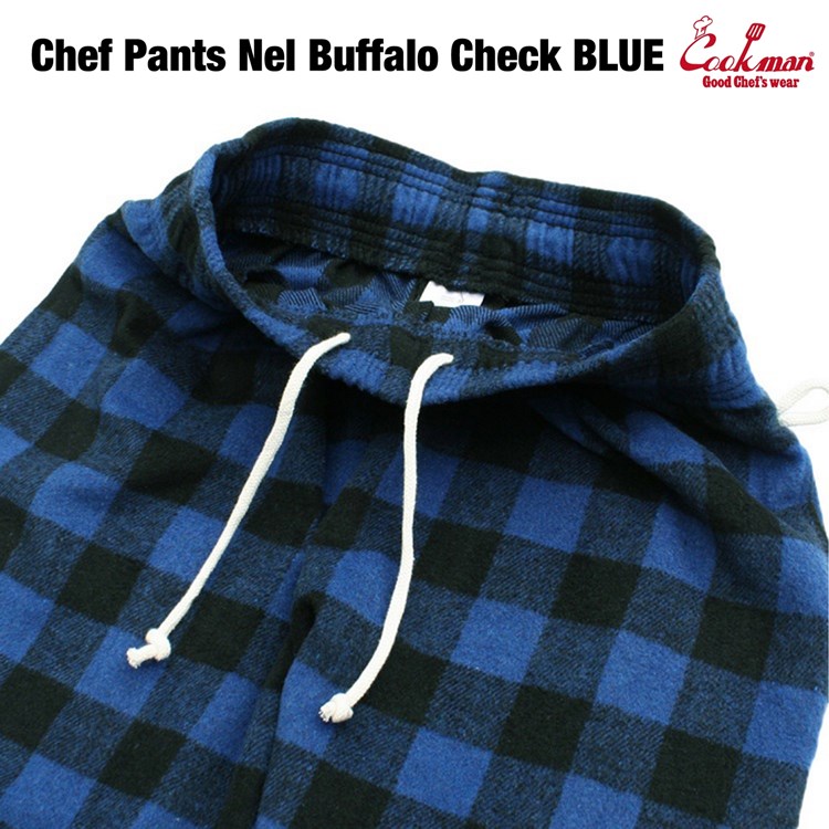 �����եѥ�� Chef Pants Nel Buffalo Check Blue
