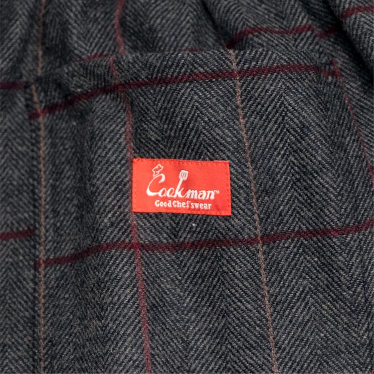 �����եѥ�� Chef Pants Wool Mix Check Gray