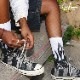 ���å��� Rib Crew Socks Flame White Black