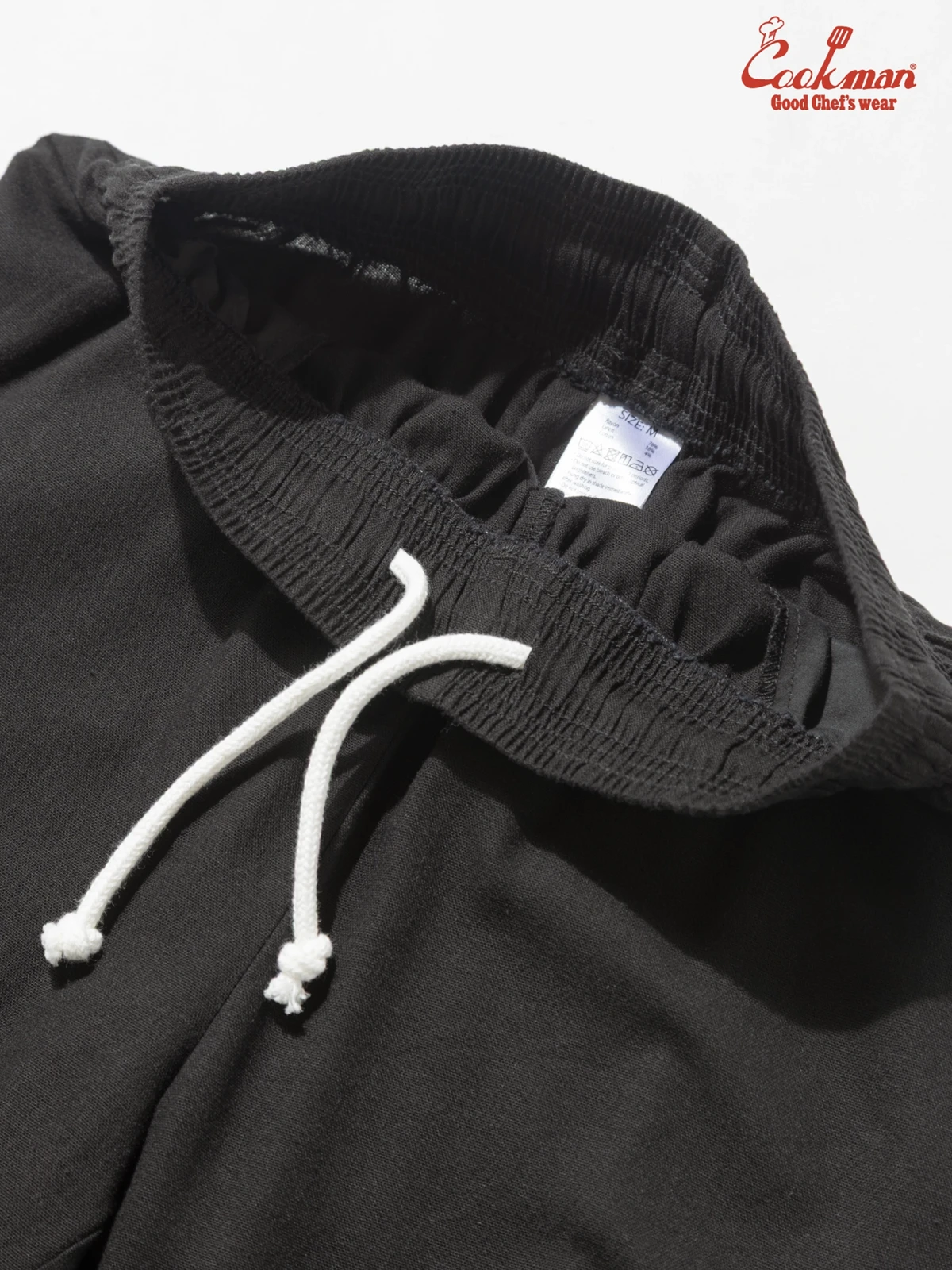 �����եѥ�� Chef Pants Short Linen Black