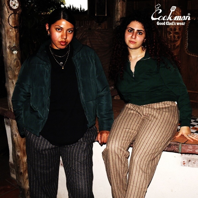 �����եѥ�� Chef Pants Wool Mix Stripe Gray