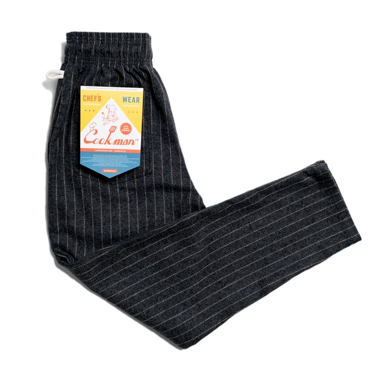 �����եѥ�� Chef Pants Wool Mix Stripe Gray